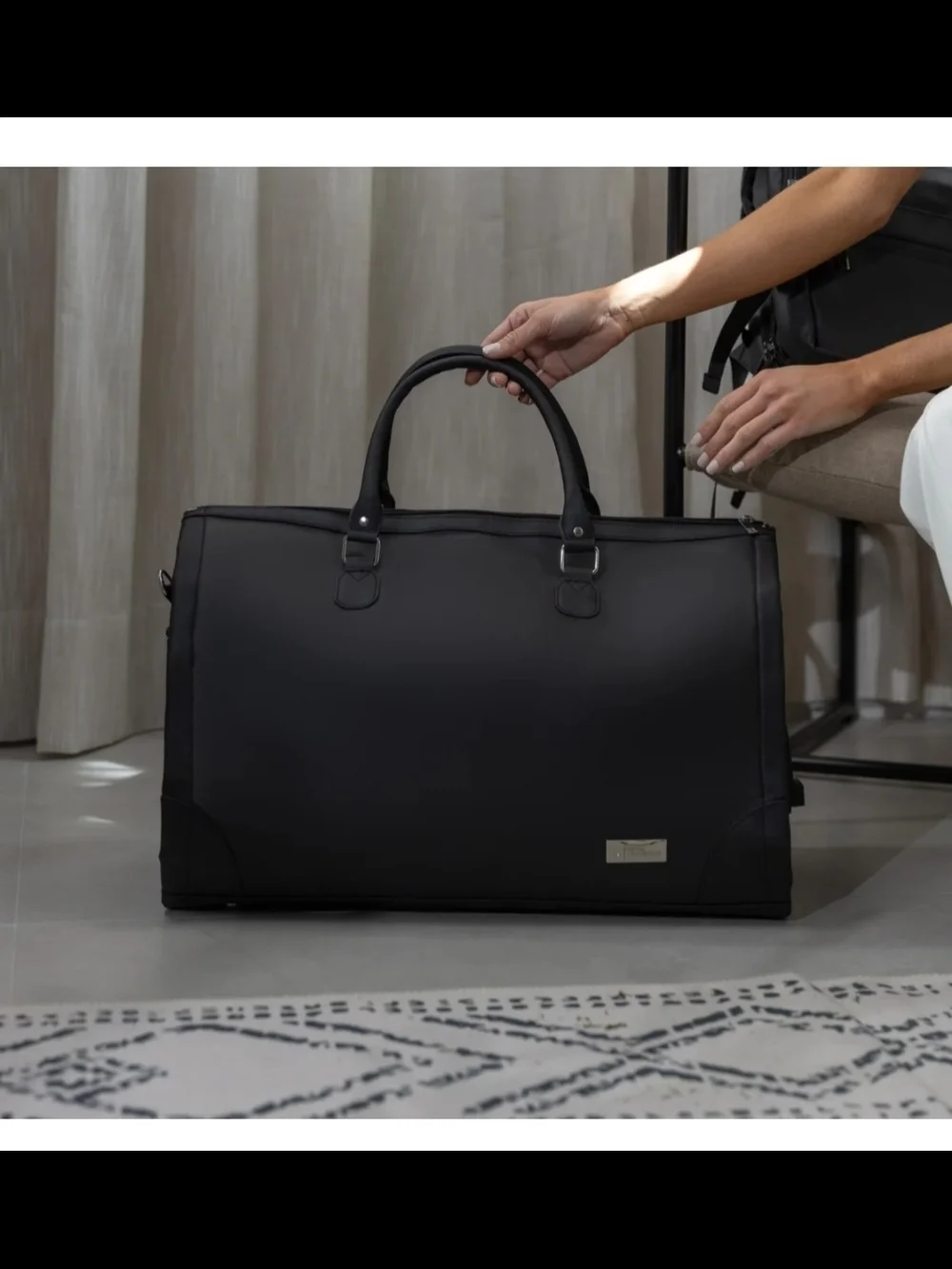 Hotel Collection Duffel Bag- Black